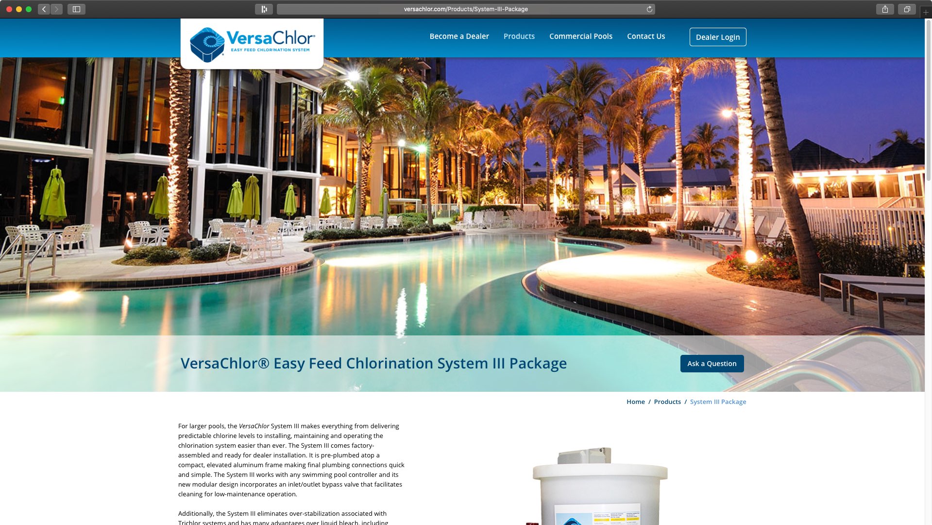 Versachlor web design